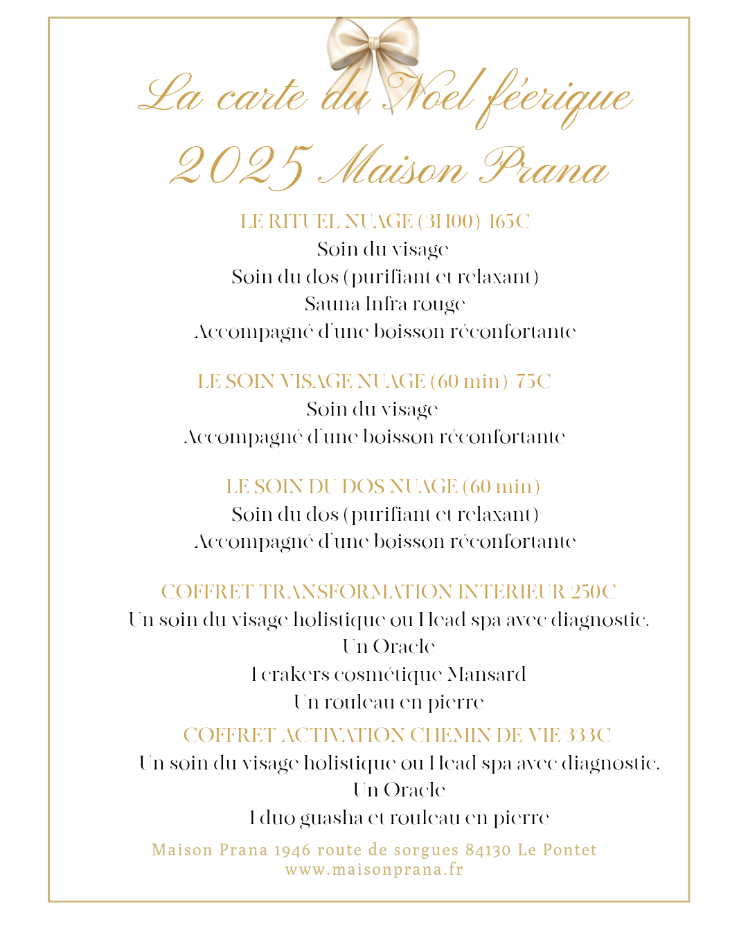 Carte cadeau bien être Avignon 